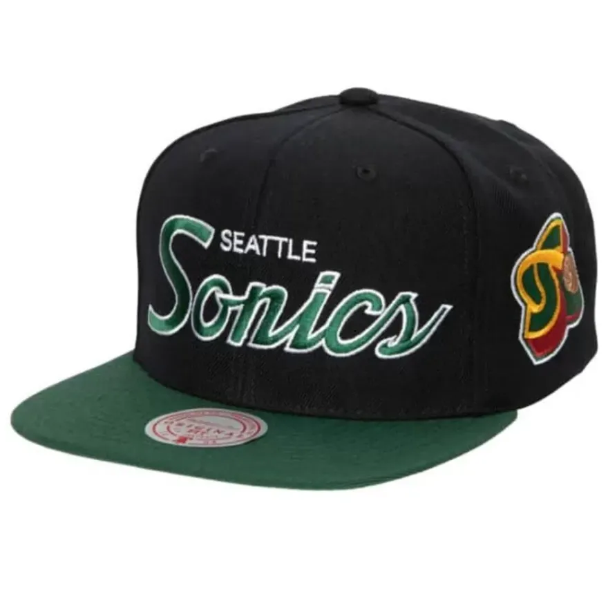 Mitchell & Ness Snapback-Team Script 2.0 Snapback Hwc Seattle Supersonics