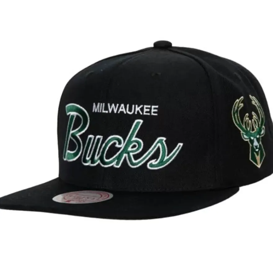 Mitchell & Ness Snapback-Team Script 2.0 Snapback Milwaukee Bucks