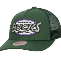 Mitchell & Ness Snapback-Team Seal Trucker Snapback Hwc Milwaukee Bucks