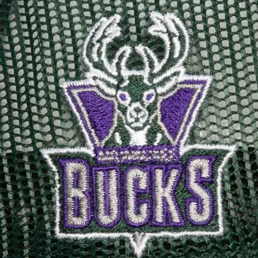 Mitchell & Ness Snapback-Team Seal Trucker Snapback Hwc Milwaukee Bucks