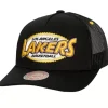 Mitchell & Ness Snapback-Team Seal Trucker Snapback Hwc Los Angeles Lakers
