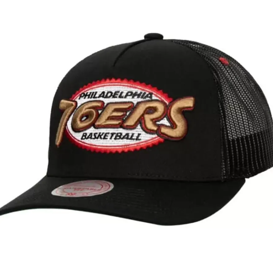 Mitchell & Ness Snapback-Team Seal Trucker Snapback Hwc Philadelphia 76Ers