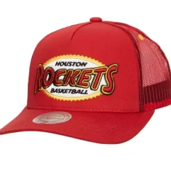 Mitchell & Ness Snapback-Team Seal Trucker Snapback Hwc Houston Rockets