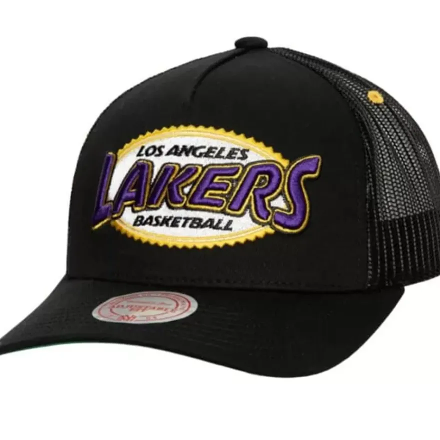 Mitchell & Ness Snapback-Team Seal Trucker Snapback Los Angeles Lakers