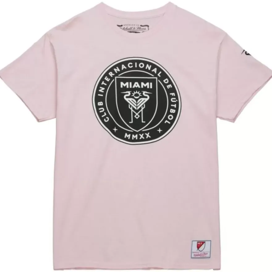 Mitchell & Ness T-Shirts & Tops-Team Trio Lockup Tee Inter Miami Cf
