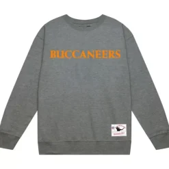 Mitchell & Ness Hoodies & Sweatshirts-Team Wordmark 1 Crew Tampa Bay Buccaneers