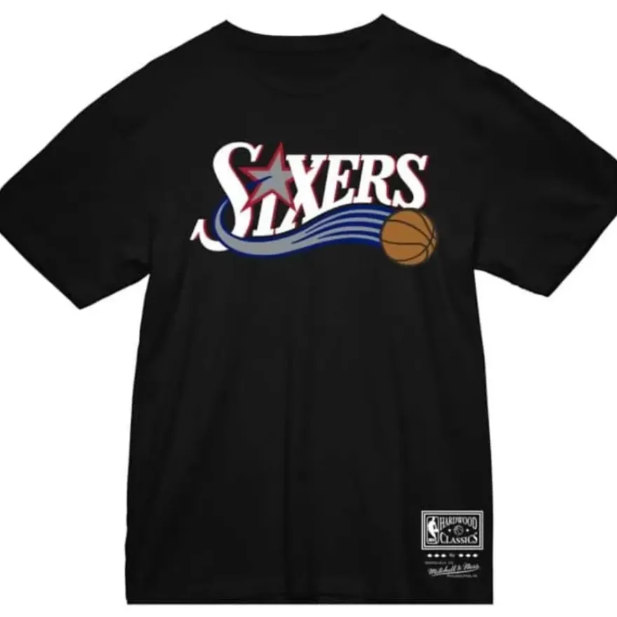 Mitchell & Ness T-Shirts & Tops-Team Wordmark 1 Tee Philadelphia 76Ers