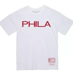 Mitchell & Ness T-Shirts & Tops-Team Wordmark 3 Tee Philadelphia 76Ers