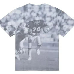 Mitchell & Ness T-Shirts & Tops-4Th And Goal Sublimated S/S Tee Los Angeles Raiders Bo Jackson