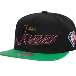 Mitchell & Ness Snapback-75Th Anniversary Gold Snapback Utah Jazz