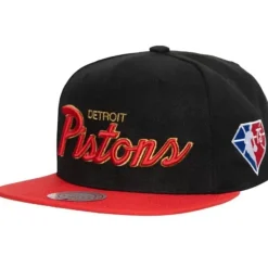 Mitchell & Ness Snapback-75Th Anniversary Gold Snapback Detroit Pistons