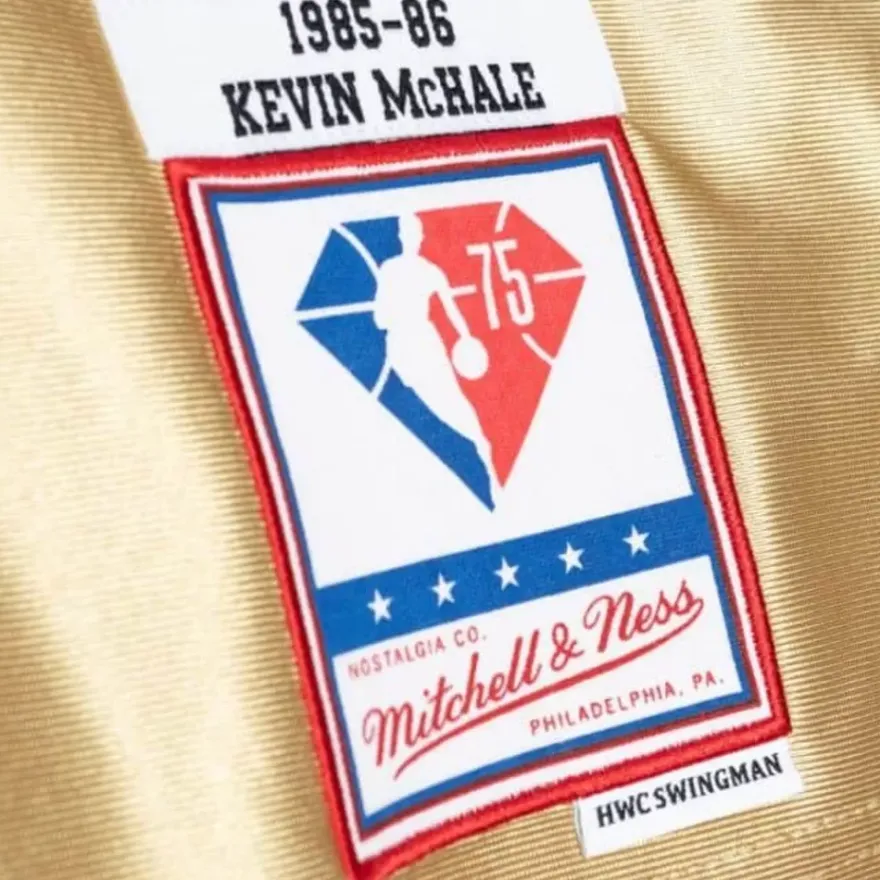 Mitchell & Ness Nba Swingman-75Th Anniversary Gold Swingman Kevin Mchale Boston Celtics 1985-86 Jersey