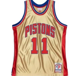 Mitchell & Ness Nba Swingman-75Th Anniversary Gold Swingman Isiah Thomas Detroit Pistons 1982-83 Jersey