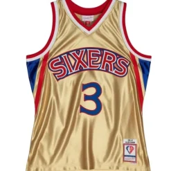 Mitchell & Ness Nba Swingman-75Th Anniversary Gold Swingman Allen Iverson Philadelphia 76Ers 1996-97 Jersey