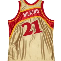 Mitchell & Ness Nba Swingman-75Th Anniversary Gold Swingman Dominique Wilkins Atlanta Hawks 1986-87 Jersey