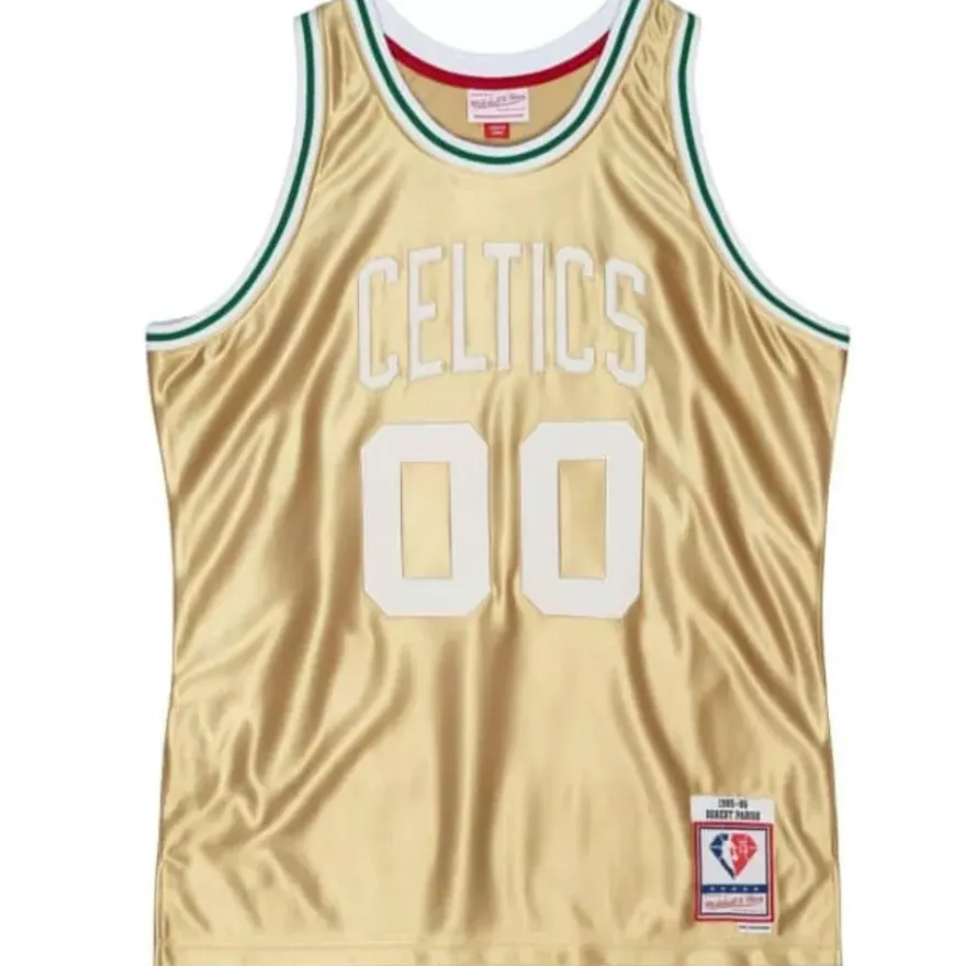 Mitchell & Ness Nba Swingman-75Th Anniversary Gold Swingman Robert Parish Boston Celtics 1985-86 Jersey