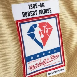 Mitchell & Ness Nba Swingman-75Th Anniversary Gold Swingman Robert Parish Boston Celtics 1985-86 Jersey