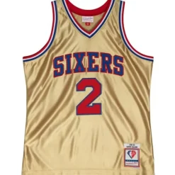 Mitchell & Ness Nba Swingman-75Th Anniversary Gold Swingman Moses Malone Philadelphia 76Ers 1982-83 Jersey
