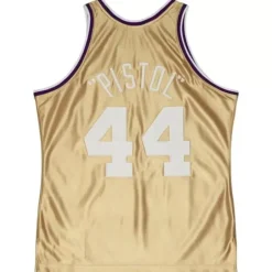 Mitchell & Ness Nba Swingman-75Th Anniversary Gold Swingman Pete Maravich Utah Jazz 1974-75 Jersey