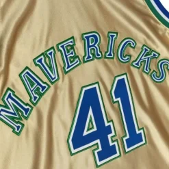 Mitchell & Ness Nba Swingman-75Th Anniversary Gold Swingman Dirk Nowitzki Dallas Mavericks 1998-99 Jersey