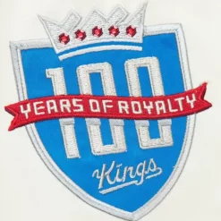 Mitchell & Ness Jackets & Outerwear-100Th Lightweight Satin Jacket Sacramento Kings