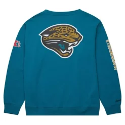 Mitchell & Ness Hoodies & Sweatshirts-There And Back Fleece Crew Jacksonville Jaguars