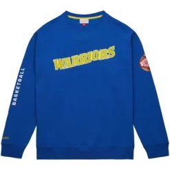 Mitchell & Ness Hoodies & Sweatshirts-There And Back Fleece Crew Golden State Warriors