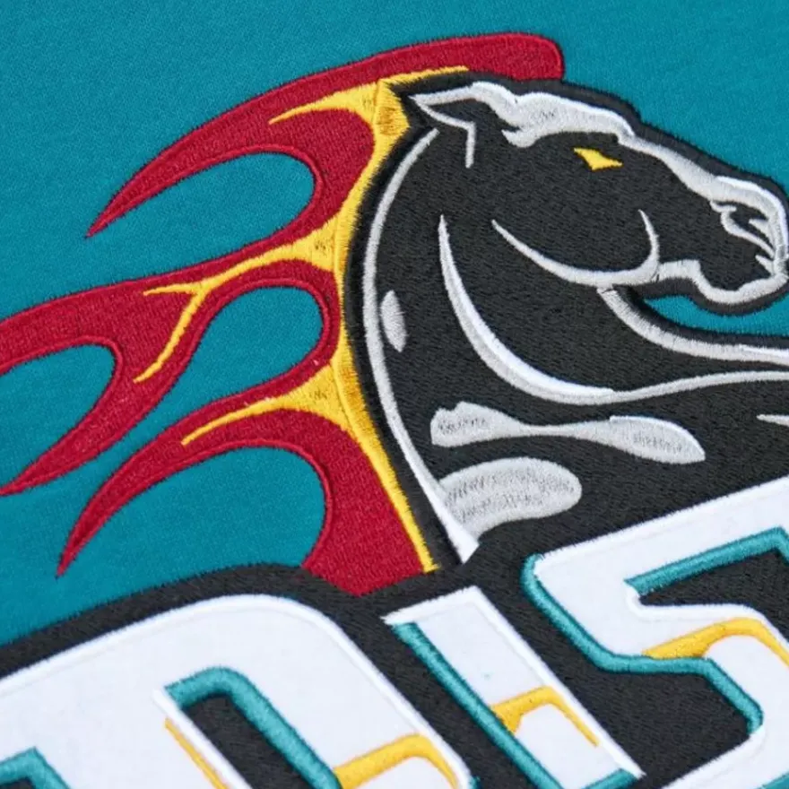 Mitchell & Ness Hoodies & Sweatshirts-There And Back Fleece Crew Detroit Pistons