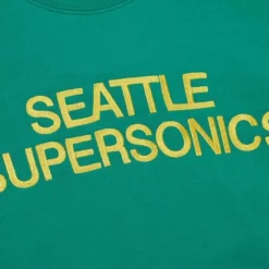 Mitchell & Ness Hoodies & Sweatshirts-There And Back Fleece Crew Seattle Supersonics