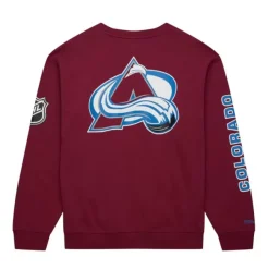Mitchell & Ness Hoodies & Sweatshirts-There And Back Fleece Crew Current Logo Colorado Avalanche
