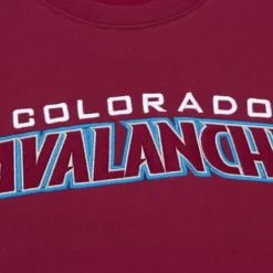 Mitchell & Ness Hoodies & Sweatshirts-There And Back Fleece Crew Current Logo Colorado Avalanche