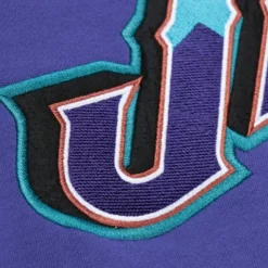 Mitchell & Ness Hoodies & Sweatshirts-There And Back Fleece Crew Utah Jazz