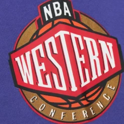 Mitchell & Ness Hoodies & Sweatshirts-There And Back Fleece Crew Utah Jazz