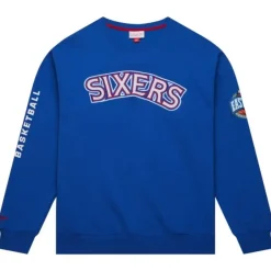 Mitchell & Ness Hoodies & Sweatshirts-There And Back Fleece Crew Philadelphia 76Ers