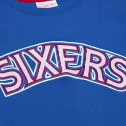 Mitchell & Ness Hoodies & Sweatshirts-There And Back Fleece Crew Philadelphia 76Ers