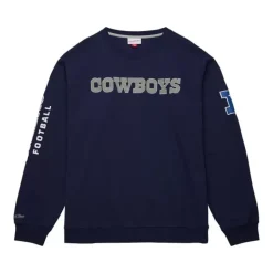 Mitchell & Ness Hoodies & Sweatshirts-There And Back Fleece Crew Dallas Cowboys