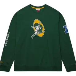 Mitchell & Ness Hoodies & Sweatshirts-There And Back Fleece Crew Green Bay Packers