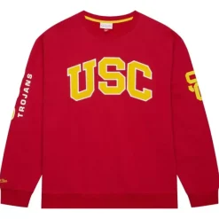 Mitchell & Ness Hoodies & Sweatshirts-There And Back Fleece Crew Current Logo Usc