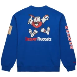Mitchell & Ness Hoodies & Sweatshirts-There And Back Fleece Crew Denver Nuggets