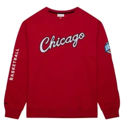 Mitchell & Ness Hoodies & Sweatshirts-There And Back Fleece Crew Chicago Bulls