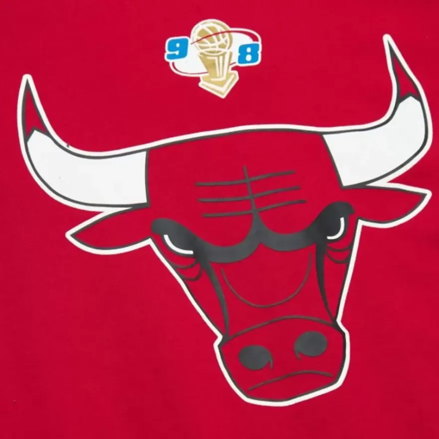 Mitchell & Ness Hoodies & Sweatshirts-There And Back Fleece Crew Chicago Bulls