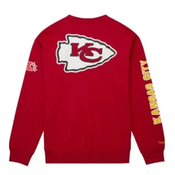 Mitchell & Ness Hoodies & Sweatshirts-There And Back Fleece Crew Kansas City Chiefs