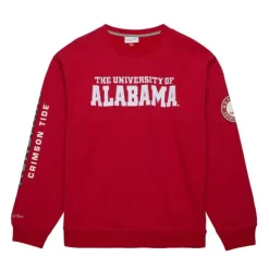 Mitchell & Ness Hoodies & Sweatshirts-There And Back Fleece Crew Current Logo University Of Alabama
