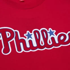 Mitchell & Ness Hoodies & Sweatshirts-There And Back Fleece Crew Current Logo Philadelphia Phillies