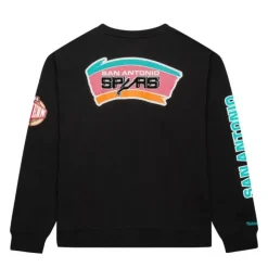 Mitchell & Ness Hoodies & Sweatshirts-There And Back Fleece Crew San Antonio Spurs