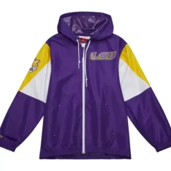 Mitchell & Ness Jackets & Outerwear-Throw It Back Full Zip Windbreaker Louisiana State University