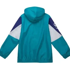 Mitchell & Ness Jackets & Outerwear-Throw It Back Full Zip Windbreaker Charlotte Hornets