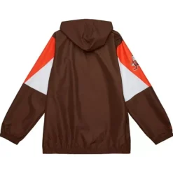 Mitchell & Ness Jackets & Outerwear-Throw It Back Full Zip Windbreaker Cleveland Browns