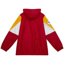 Mitchell & Ness Jackets & Outerwear-Throw It Back Full Zip Windbreaker Kansas City Chiefs