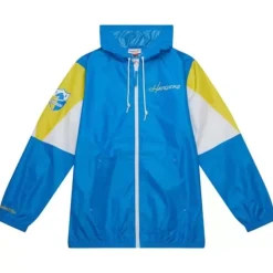 Mitchell & Ness Jackets & Outerwear-Throw It Back Full Zip Windbreaker Los Angeles Chargers